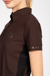 MERIDA WOMEN'S TRAINING POLO SHIRT - Black | Vestrum