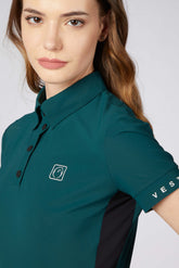 MERIDA WOMEN'S TRAINING POLO SHIRT - Black | Vestrum