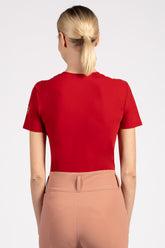 FERNIE WOMEN'S TECHNICAL FABRIC T-SHIRT - Dark brown | Vestrum