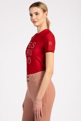 FERNIE WOMEN'S TECHNICAL FABRIC T-SHIRT - Dark brown | Vestrum