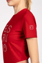 FERNIE WOMEN'S TECHNICAL FABRIC T-SHIRT - Dark brown | Vestrum