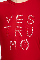 FERNIE WOMEN'S TECHNICAL FABRIC T-SHIRT - Dark brown | Vestrum