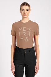 FERNIE MAGLIA DA ALLENAMENTO IN TESSUTO TECNICO DA DONNA  - Marrone scuro | Vestrum