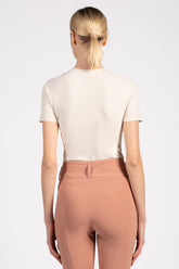 FERNIE WOMEN'S TECHNICAL FABRIC T-SHIRT - Dark brown | Vestrum