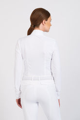 CESENA CAMICIA DA GARA DA DONNA - COLLO ALTO - Bianco/bianco | Vestrum