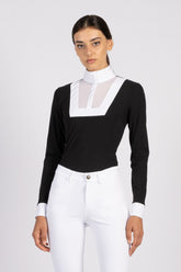 CESENA CAMICIA DA GARA DA DONNA - COLLO ALTO - Bianco/bianco | Vestrum
