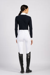 CESENA CAMICIA DA GARA DA DONNA - COLLO ALTO - Bianco/bianco | Vestrum