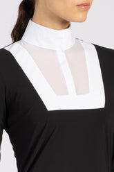 CESENA CAMICIA DA GARA DA DONNA - COLLO ALTO - Bianco/bianco | Vestrum