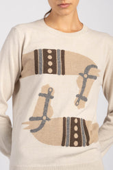 CHAMBERY MAGLIONE GIROCOLLO DA DONNA  - Latte/beige | Vestrum