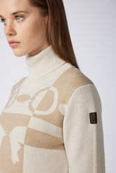SHENZEN MAGLIONE DOLCEVITA DA DONNA  - Beige chiaro/latte | Vestrum