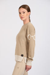 PAMPLONA MAGLIONE DA DONNA GIROCOLLO - Beige/latte | Vestrum