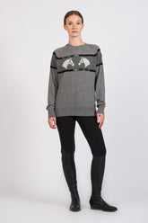 SPRUCE MEADOWS WOMEN'S SWEATER - Steel grey/medium grey | Vestrum