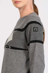 SPRUCE MEADOWS WOMEN'S SWEATER - Steel grey/medium grey | Vestrum