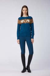 SPRUCE MEADOWS WOMEN'S SWEATER - Steel grey/medium grey | Vestrum