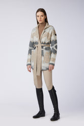 KIEL WOMEN'S CARDIGAN - Black/camel | Vestrum