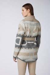 KIEL WOMEN'S CARDIGAN - Black/camel | Vestrum