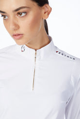 MAGLIA DA GARA A MANICHE LUNGHE DA DONNA KURSA - Bianco ottico | Vestrum