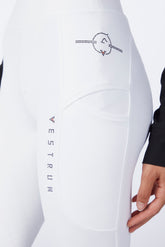 WOMEN'S VEGA RIDING LEGGINGS WITH FULL GRIP - Optical white | Vestrum