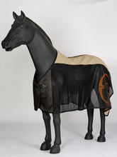 BERGAMO MESH ANTI-FLY RUG WITH HONEYCOMB COTTON - Air force/black/air force | Vestrum