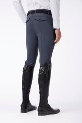 STELVIO MEN'S KNEE GRIP RIDING BREECHES - TK FABRIC - Dark grey | Vestrum