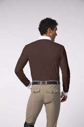 TENNO MEN'S LONG SLEEVE COMPETITION SHIRT - Dark brown | Vestrum