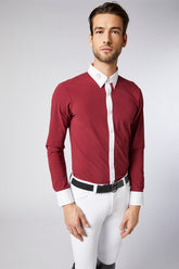 MIRADOLO CAMICIA DA COMPETIZIONE DA UOMO - Rosso mattone | Vestrum