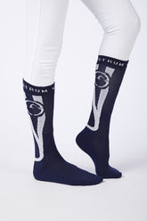 ROBBIO ULTRA LIGHT RIDING SOCKS - Black/pearl grey | Vestrum