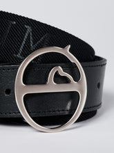 POZZALLO LEATHER BELT WITH ELASTIC INSERT - White/nichel | Vestrum