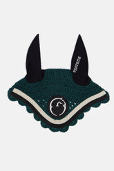 LEEDS HORSE EAR BONNET - Black/white | Vestrum