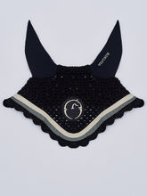 LEEDS HORSE EAR BONNET - Black/white | Vestrum