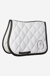 LOS ANGELES JUMPING SADDLE PAD - Medium grey/blue embroide | Vestrum