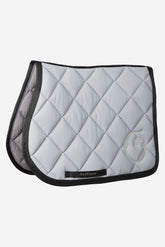 LOS ANGELES JUMPING SADDLE PAD - Medium grey/blue embroide | Vestrum