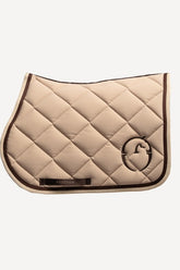 LOS ANGELES JUMPING SADDLE PAD - Medium grey/blue embroide | Vestrum