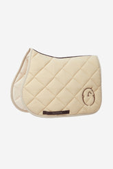 TOYAMA JUMPING SADDLE PAD - TK FABRIC - Pale olive/coconut | Vestrum