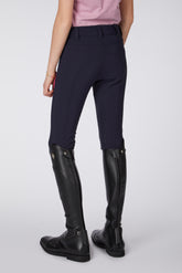 PANTALONI DA EQUITAZIONE PER BAMBINE SYRACUSE CON RINFORZO AL GINOCCHIO - TK FABRIC - Nero | Vestrum