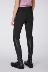 PANTALONI DA EQUITAZIONE PER BAMBINE SYRACUSE CON RINFORZO AL GINOCCHIO - TK FABRIC - Nero | Vestrum