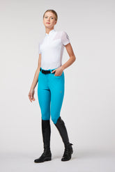 SYRACUSE WOMEN'S RIDING BREECHES WITH KNEE GRIP - TK FABRIC - Black | Vestrum