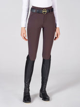 MOLVENO PANTALONI DA EQUITAZIONE DONNA CON GRIP AL GINOCCHIO - Grigio scuro blu navy | Vestrum