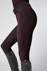 MOLVENO PANTALONI DA EQUITAZIONE DONNA CON GRIP AL GINOCCHIO - Grigio scuro blu navy | Vestrum