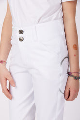 MOLVENO GIRL'S RIDING BREECHES WITH KNEE GRIP - TK FABRIC - Optical white | Vestrum