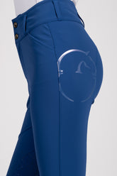 MOLVENO PANTALONI DA EQUITAZIONE DONNA CON GRIP AL GINOCCHIO - TESSUTO TK - Blu navy | Vestrum