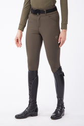 MOLVENO WOMEN'S RIDING BREECHES WITH KNEE GRIP - TK FABRIC - Black | Vestrum