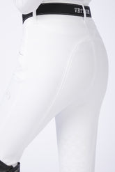 MARILEVA WOMEN'S RIDING BREECHES WITH KNEE GRIP - TK FABRIC - Optical white | Vestrum