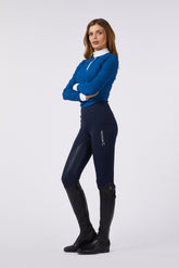YAKUSHIMA WOMEN'S RIDING LEGGINGS WITH FULL GRIP - Blue navy | Vestrum