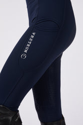 YAKUSHIMA WOMEN'S RIDING LEGGINGS WITH FULL GRIP - Blue navy | Vestrum