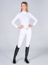 MAHON CAMICIA DA COMPETIZIONE DA DONNA CON MANICA LUNGA - Blu oceano | Vestrum