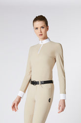 MAHON CAMICIA DA COMPETIZIONE DA DONNA CON MANICA LUNGA - Blu oceano | Vestrum