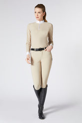 MAHON CAMICIA DA COMPETIZIONE DA DONNA CON MANICA LUNGA - Blu oceano | Vestrum