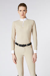 MAHON CAMICIA DA COMPETIZIONE DA DONNA CON MANICA LUNGA - Blu oceano | Vestrum