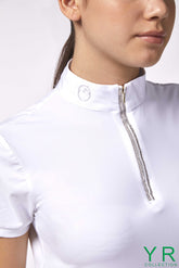 MANAROLA GIRL'S SHORT SLEEVES COMPETITION SHIRT - Optical white | Vestrum